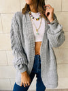 Grey Chunky Cardigan