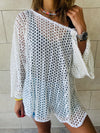 White Luxe Mesh Coverup