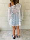 White Luxe Mesh Coverup
