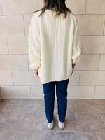 Ivory Chunky Cardigan