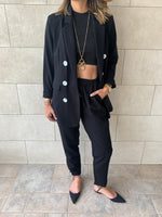Black Pants Suit Set