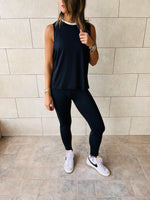 Black Dry Fit Workout Top