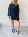Black Luxe Mesh Coverup