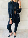 Black Pants Suit Set