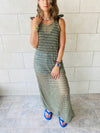 Olive Luxe Mesh Dress