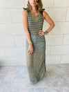 Olive Luxe Mesh Dress