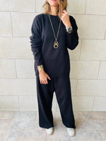 Black Knit Set
