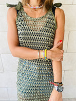 Olive Luxe Mesh Dress