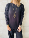 Black Knit Set