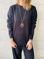 Black Knit Set