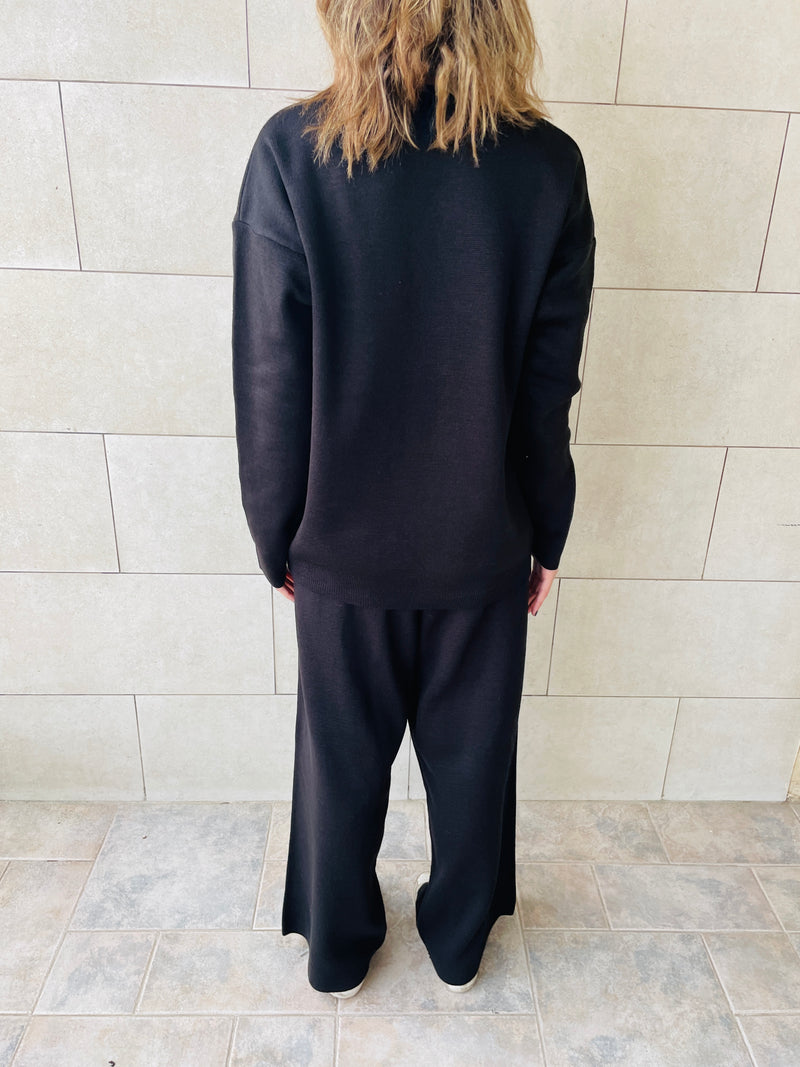 Black Knit Set