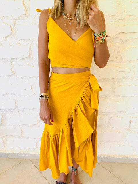 Mustard Bonita Linen Set