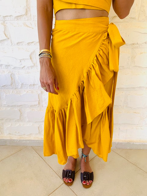 Mustard Bonita Linen Set