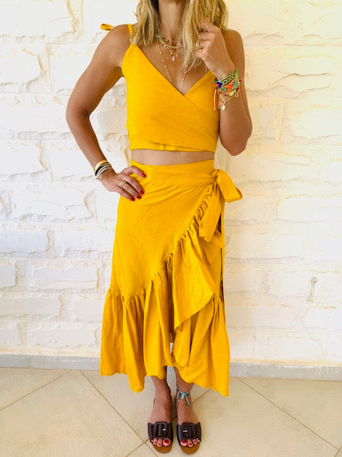 Mustard Bonita Linen Set