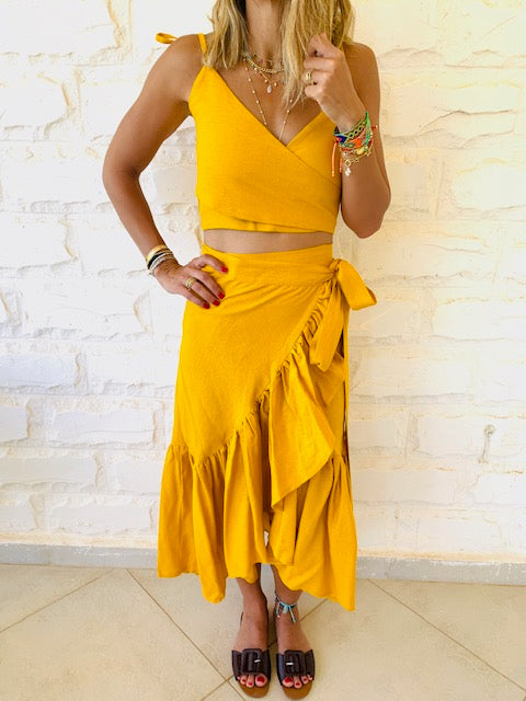 Mustard Bonita Linen Set