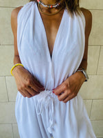 White Backless Santorini Jumpsuit