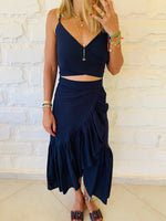Navy Bonita Linen Set