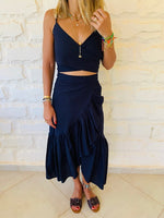Navy Bonita Linen Set