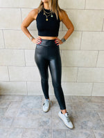 Frillu Leather Signature Fit Leggings