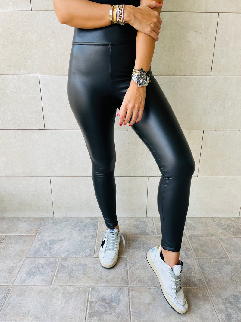 Frillu Leather Signature Fit Leggings