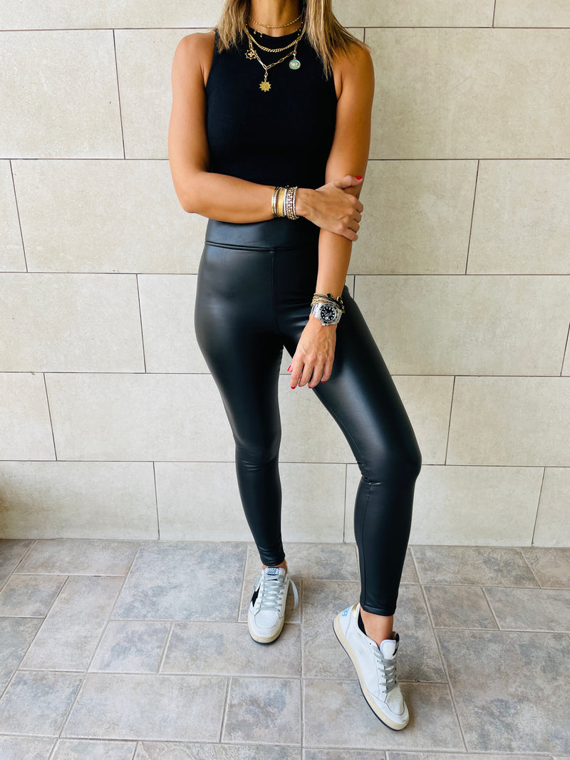 Frillu Leather Signature Fit Leggings