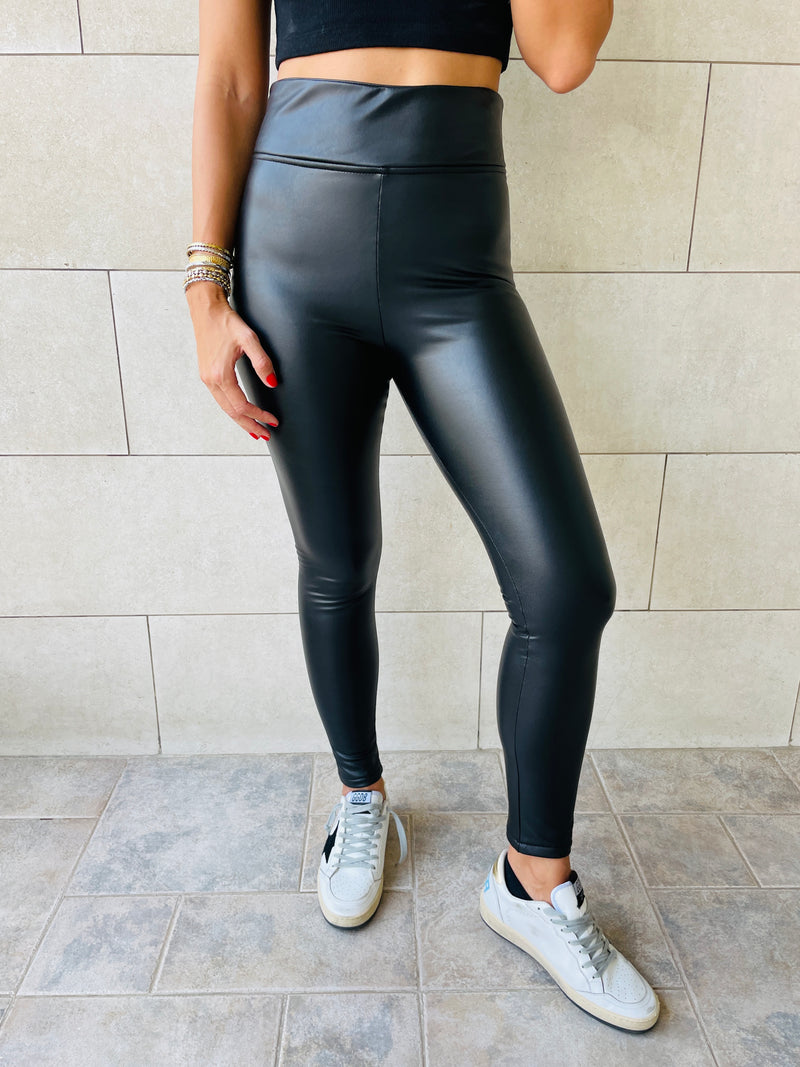 Frillu Leather Signature Fit Leggings