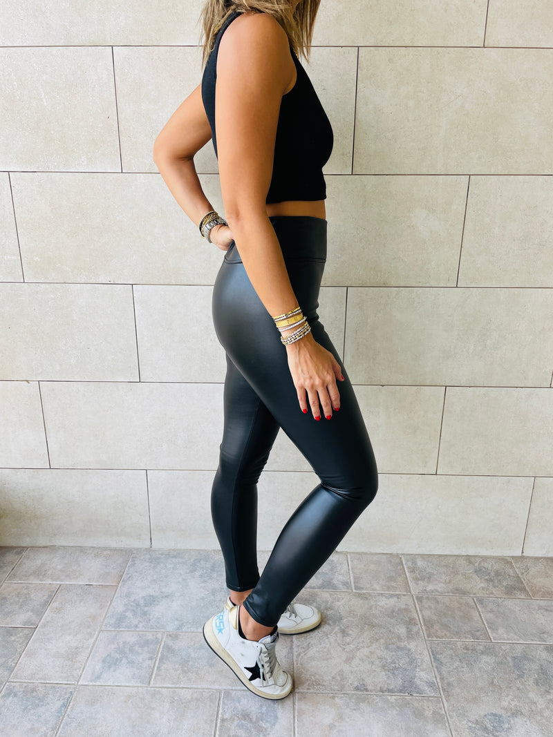 Frillu Leather Signature Fit Leggings