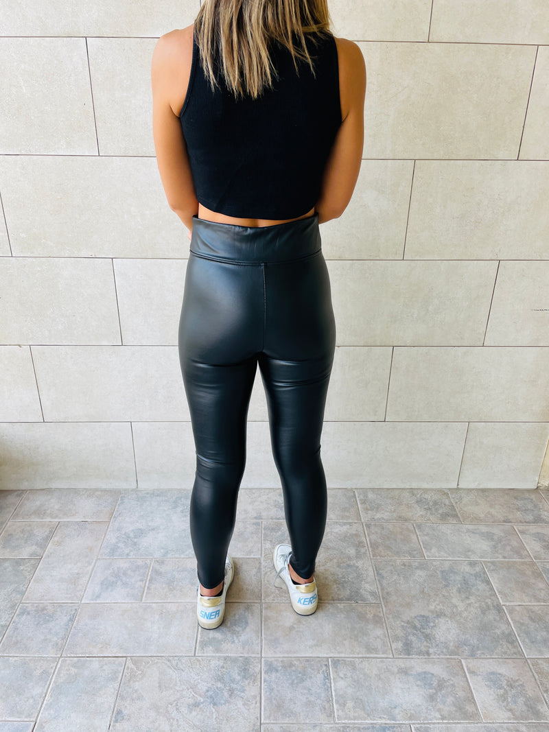 Frillu Leather Signature Fit Leggings