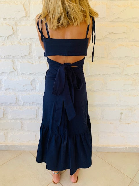 Navy Bonita Linen Set