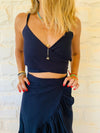 Navy Bonita Linen Set