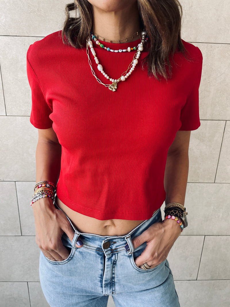 Red & Grey T-shirt Set