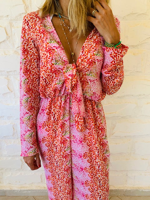 Pink Confetti Jumpsuit