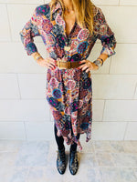 Multi Print Shirt Dress