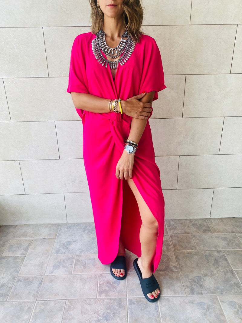 Fuchsia Knot Coverup