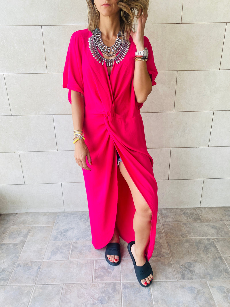 Fuchsia Knot Coverup