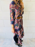 Multi Print Shirt Dress