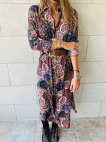 Multi Print Shirt Dress