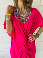 Fuchsia Knot Coverup