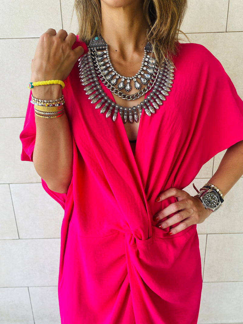 Fuchsia Knot Coverup