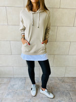 Beige Combined Long Sleeve