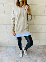 Beige Combined Long Sleeve