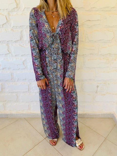Purple Confetti Jumpsuit