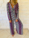Purple Confetti Jumpsuit