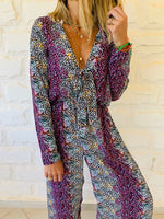 Purple Confetti Jumpsuit