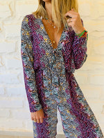 Purple Confetti Jumpsuit