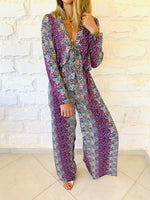 Purple Confetti Jumpsuit