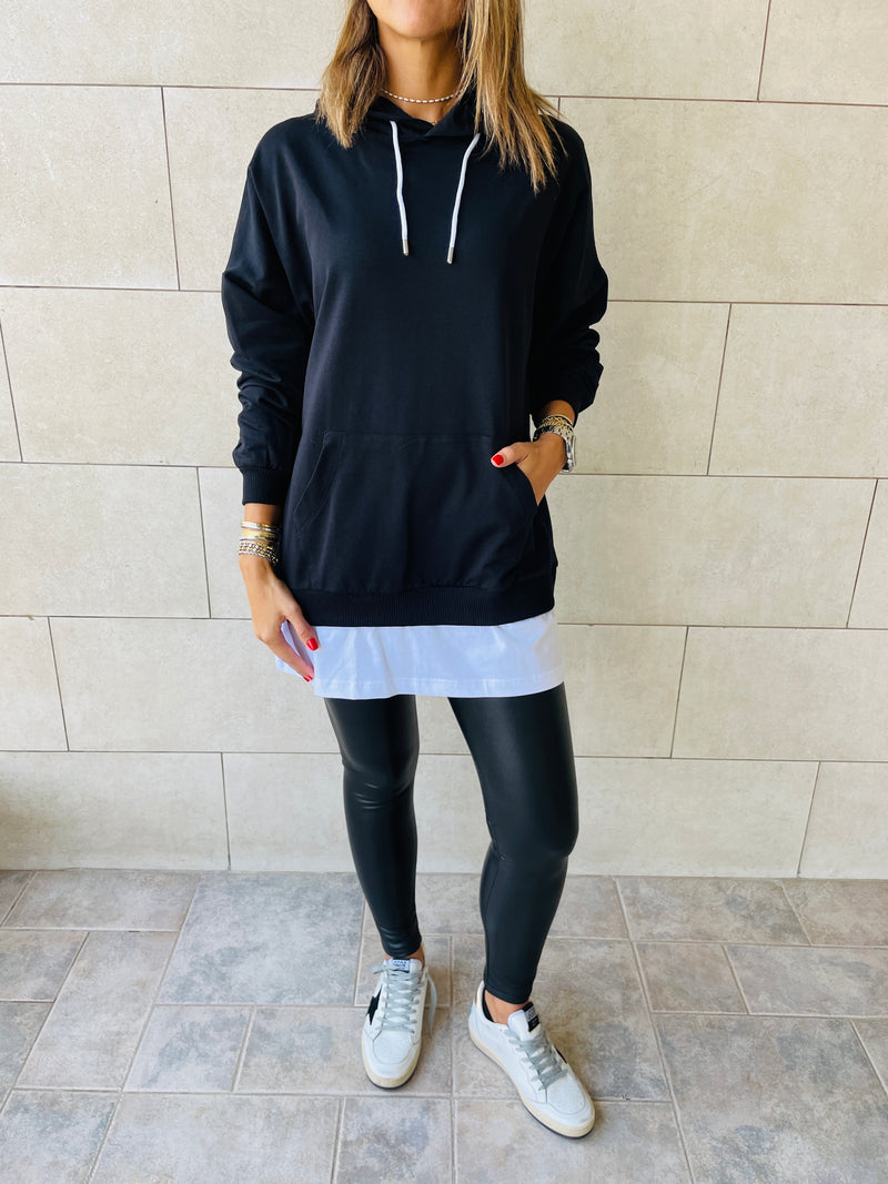 Black Combined Long Sleeve