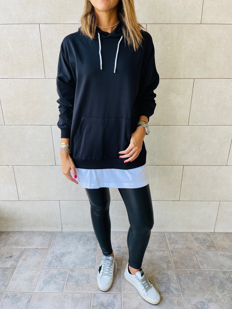 Black Combined Long Sleeve