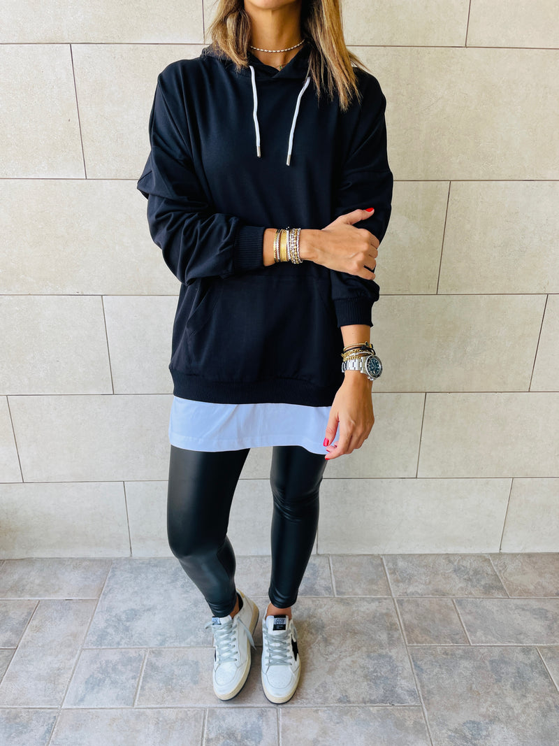 Black Combined Long Sleeve