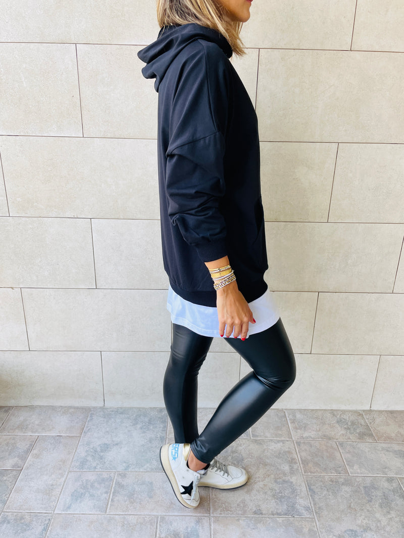 Black Combined Long Sleeve